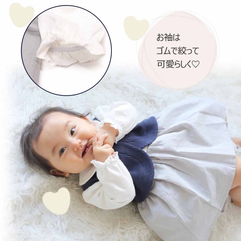 ベビー ロンパース フォーマル 法事 入園式 1歳 子供服 女の子