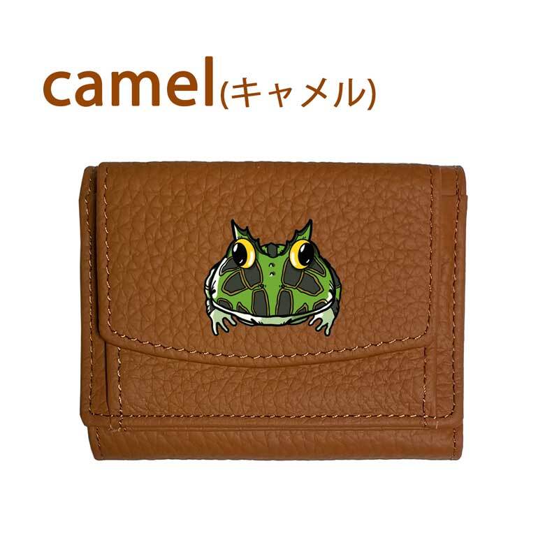 Fave クランウェルツノガエル 三つ折りミニ財布 三つ折り 財布 フル