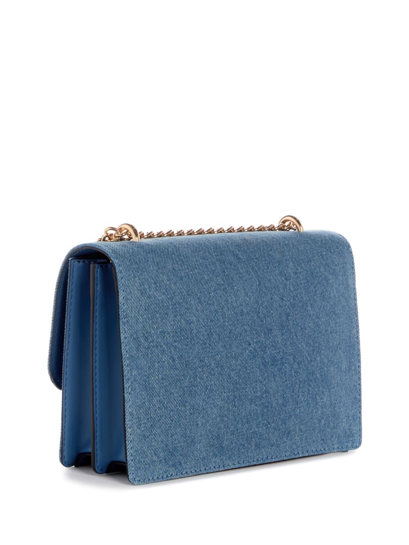 Beryln Denim Convertible Crossbody | GUESS Factory Ca