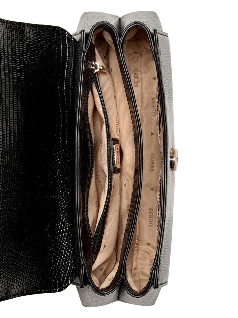 GUESS® Melinda Lizard Top-Handle Bag