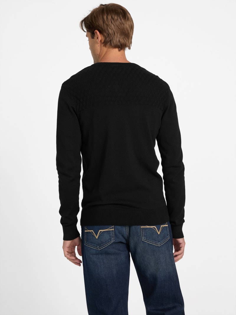 Tino Slit-Neck Sweater | GUESS Factory