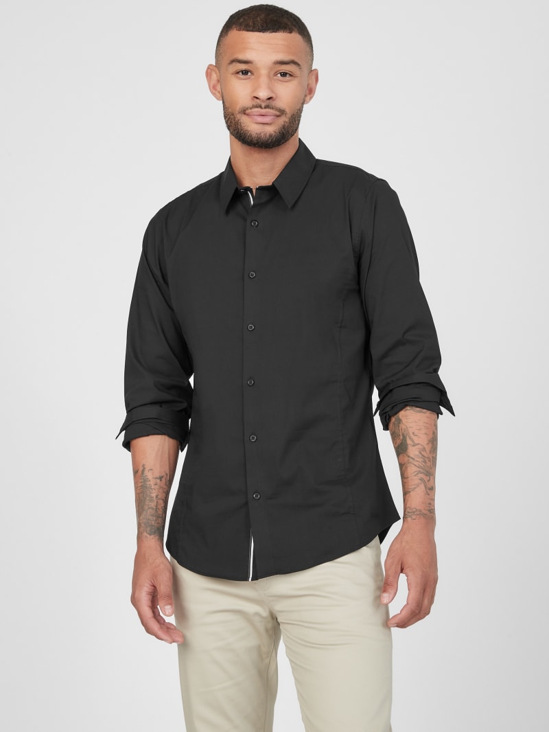 Damon Poplin Shirt | GUESS Factory