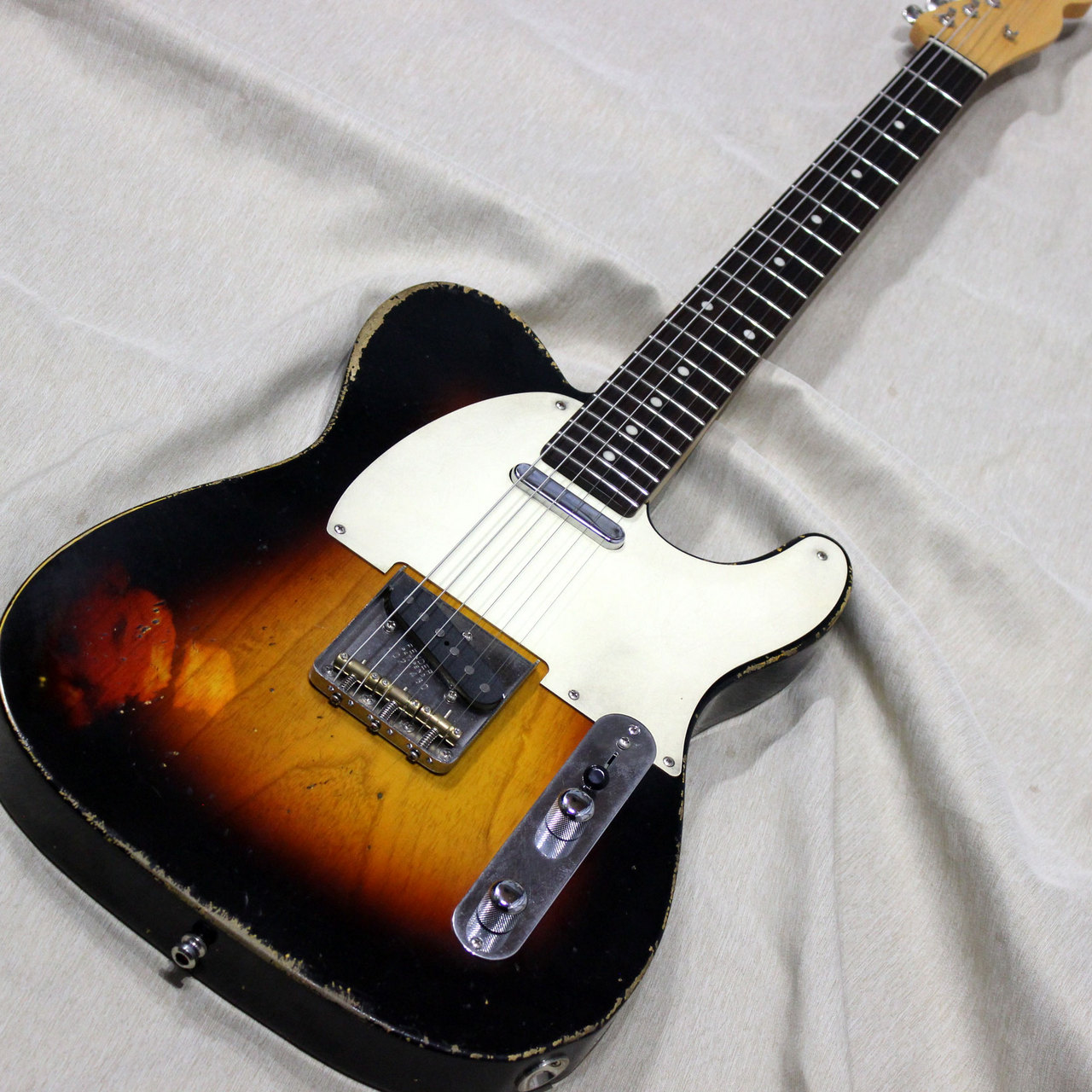 MJT Telecaster Sunburst Body Relic (Aegd) + アイモク(愛知木材