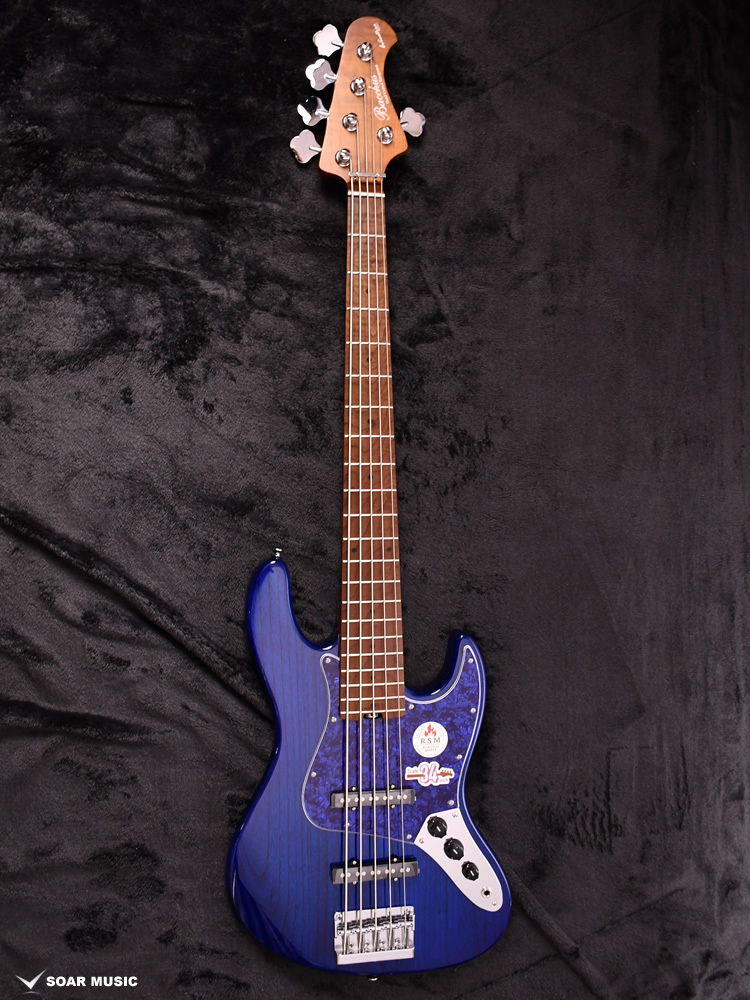 Bacchus Bacchus 5弦ベース WL5-ASH/RSM STB (BLUE-PG) シースルー