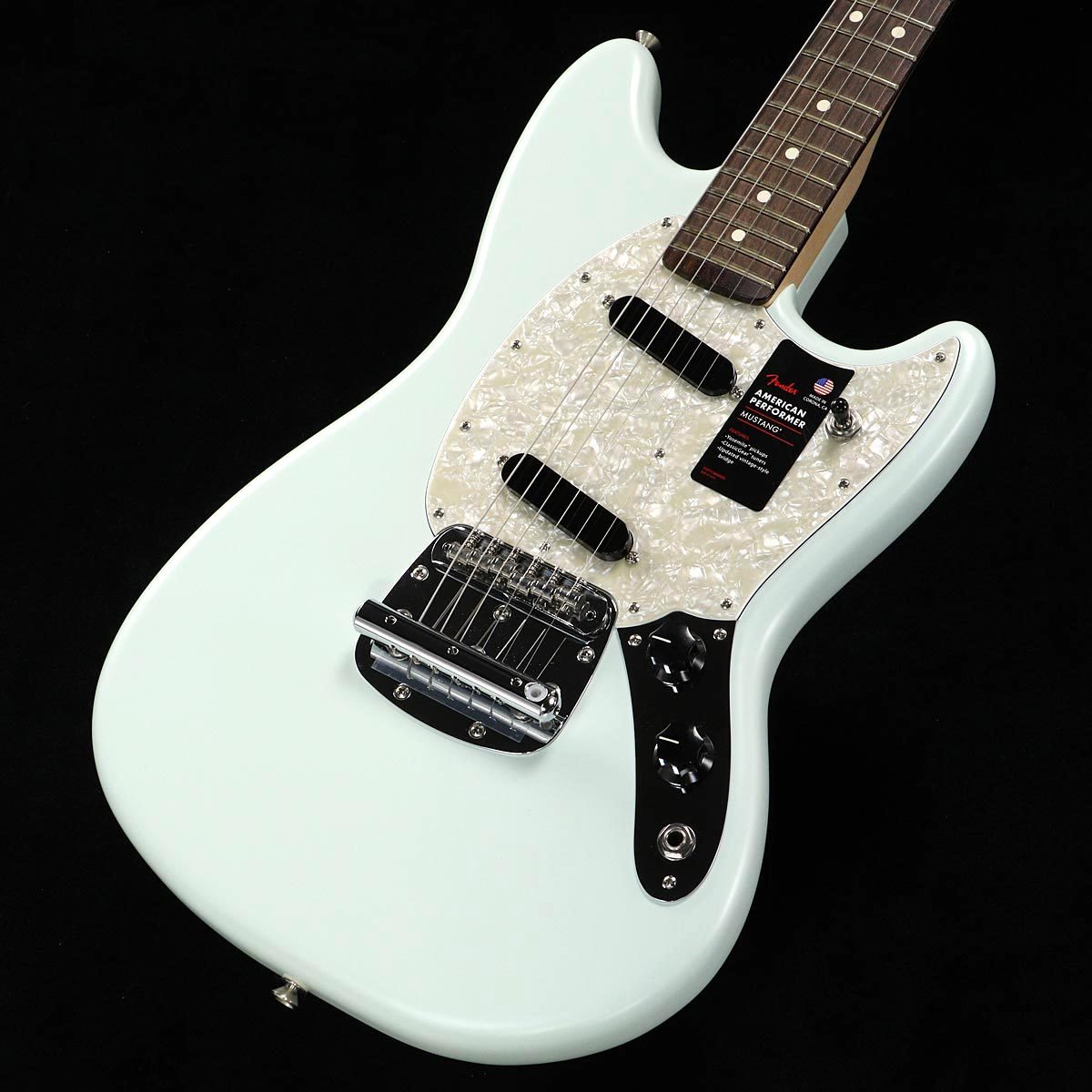 Fender American Performer Mustang Satin Sonic Blue Rosewood 【渋谷