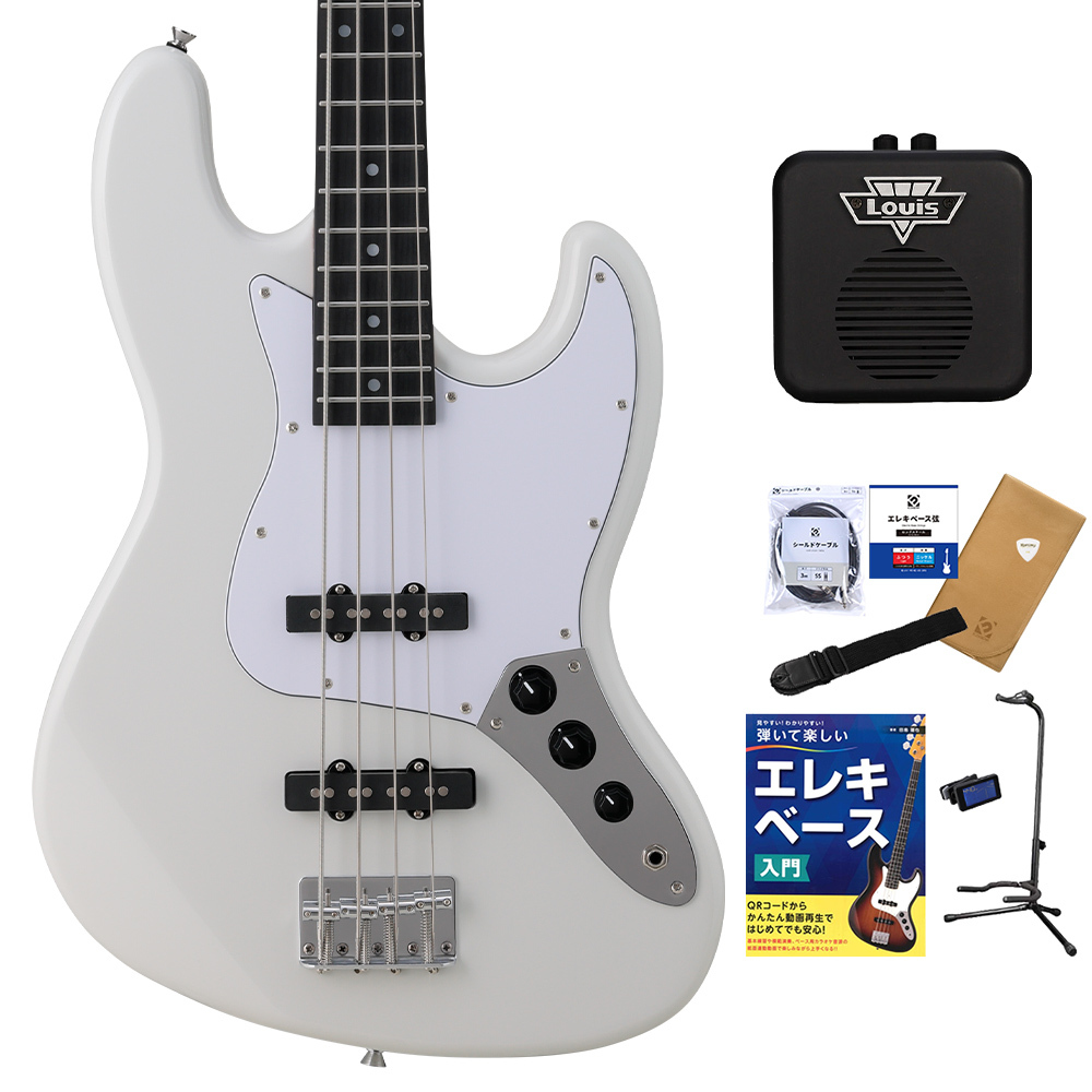 BUSKER'S BJB-Standard ベース初心者12点セット【ミニアンプ付き】 GWT