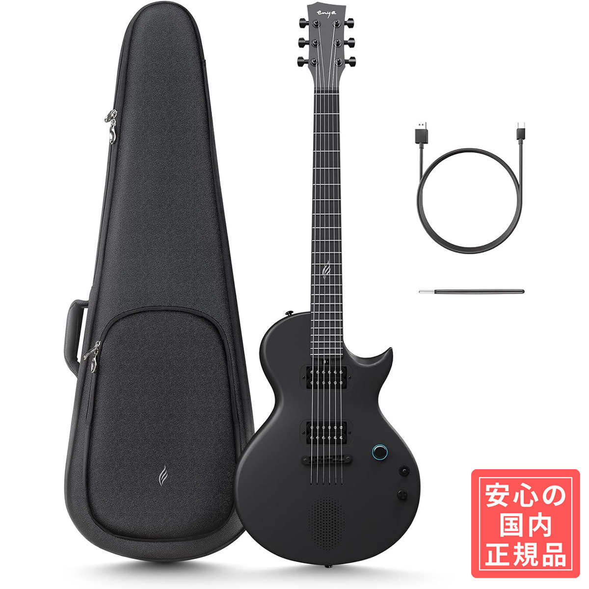 Enya NOVA GO SONIC Black 次世代アンプ内蔵エレキギター 【国内正規品
