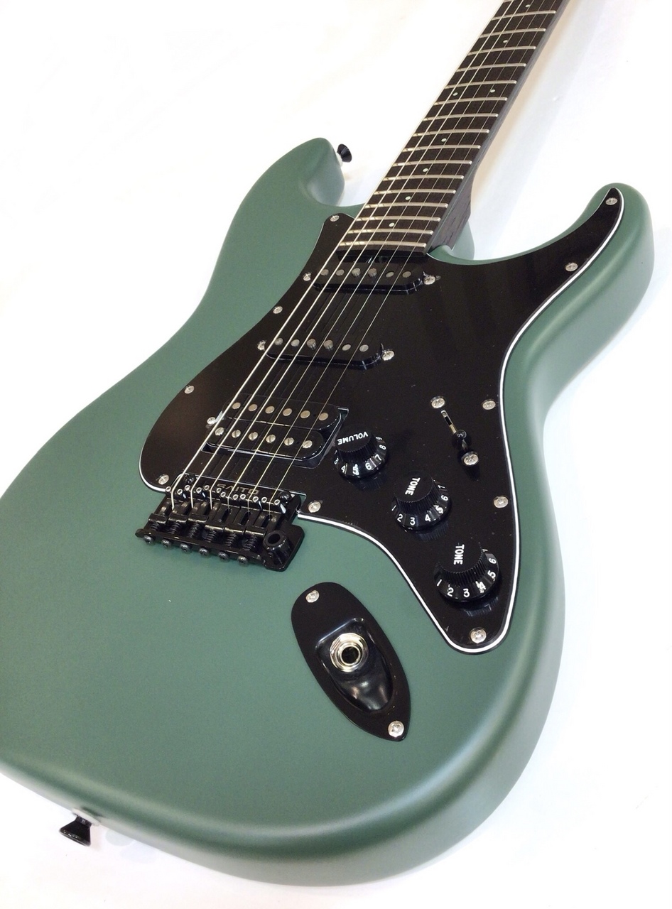 SAITO GUITARS S-622CS HSS – Moss Green w/Black HW, Wenge Neck 【1