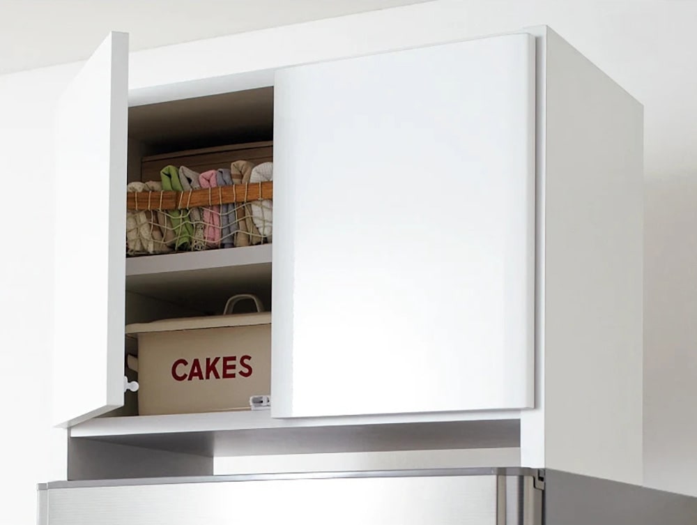 組立不要 光沢仕上げ冷蔵庫上置き 奥行35.5高さ35.5cm 通販 - ディノス