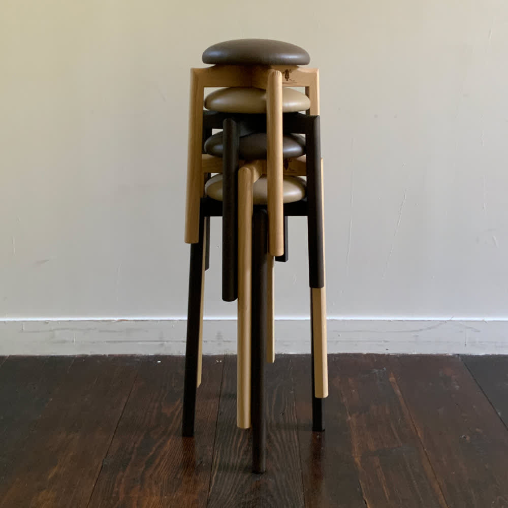 北海道産材 マッシュルームスツール 高さ43cm ［匠工芸・たくみこうげ