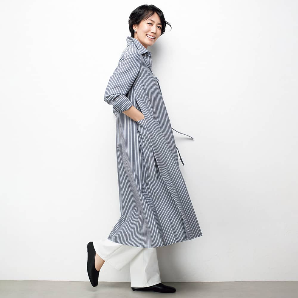 NIKKE」 ビキュート ストライプ シャツワンピース 通販 - ディノス