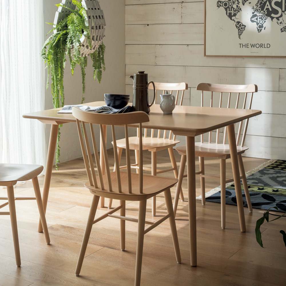 ウィンザーダイニングテーブル 長方形 幅約120cm×80cm［チェコ・TON社