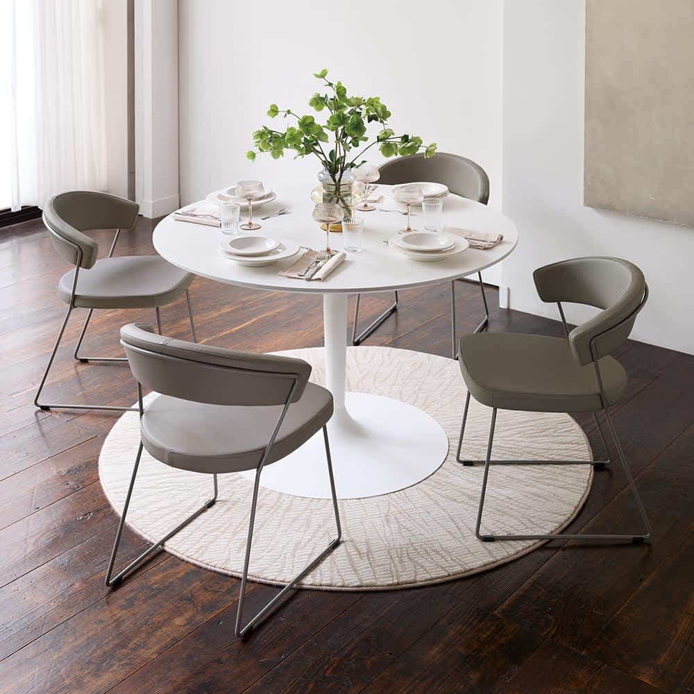 Planet プラネット 円形ダイニングテーブル 直径120cm ［connubia