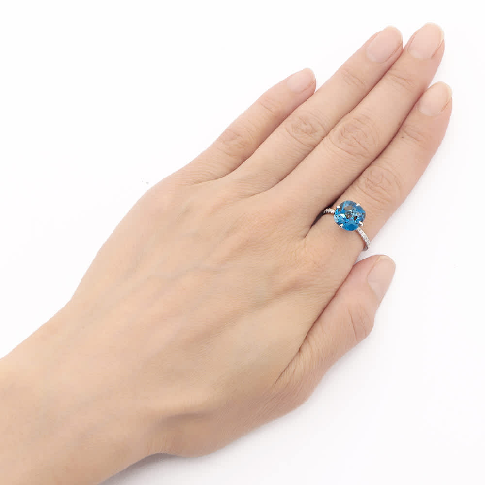 K18 カラーストーン・ダイヤ リング 通販 - ディノス