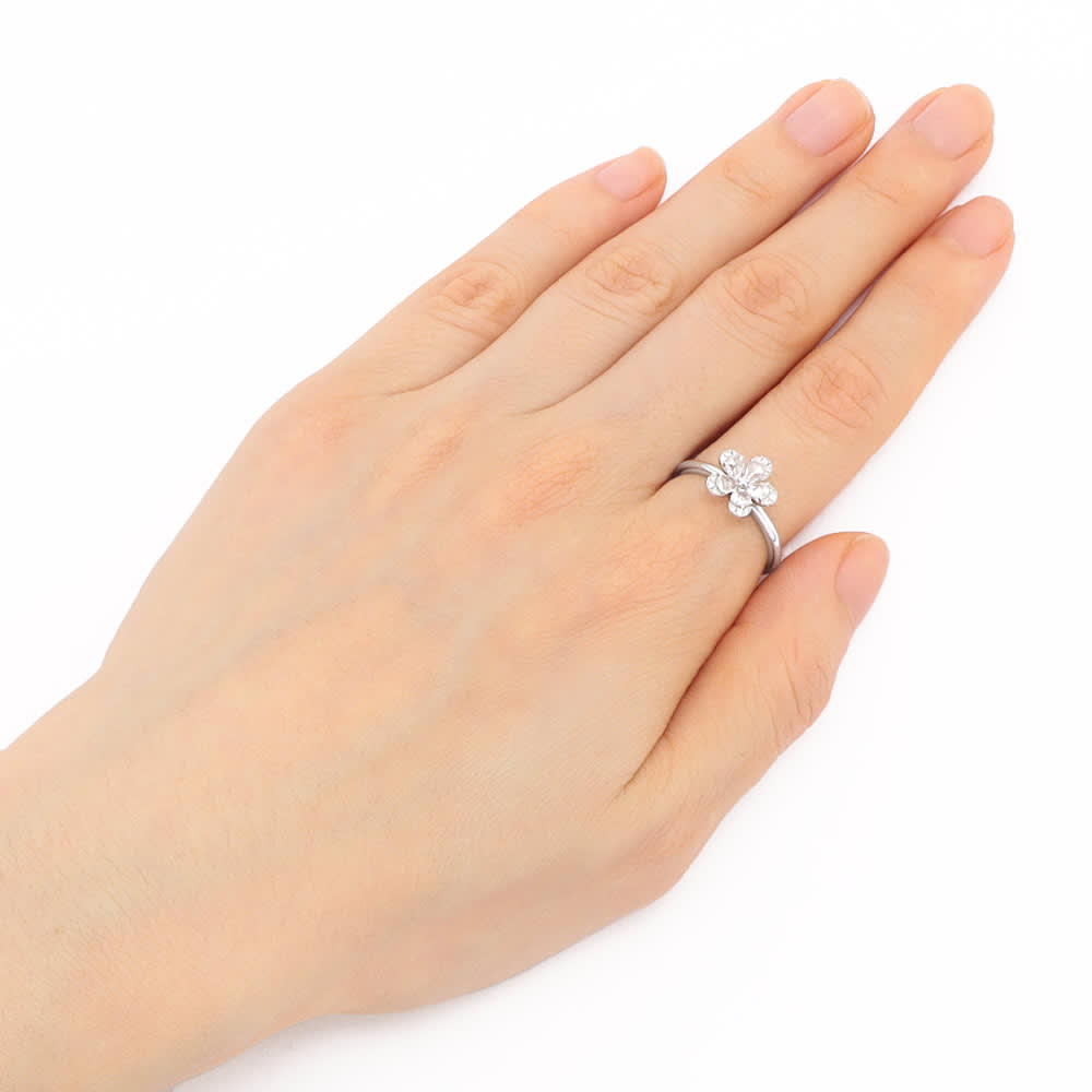 Pt ローズカットダイヤ リング 通販 - ディノス