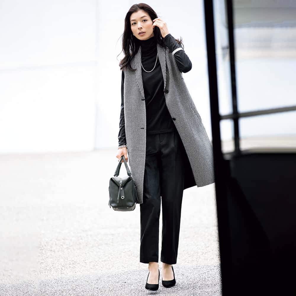 イタリア素材 リバーシブル ロングジレ 通販 - ディノス