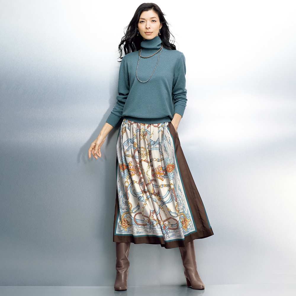 カリアッジ社 カシミヤ タートルネック プルオーバー 通販 - ディノス