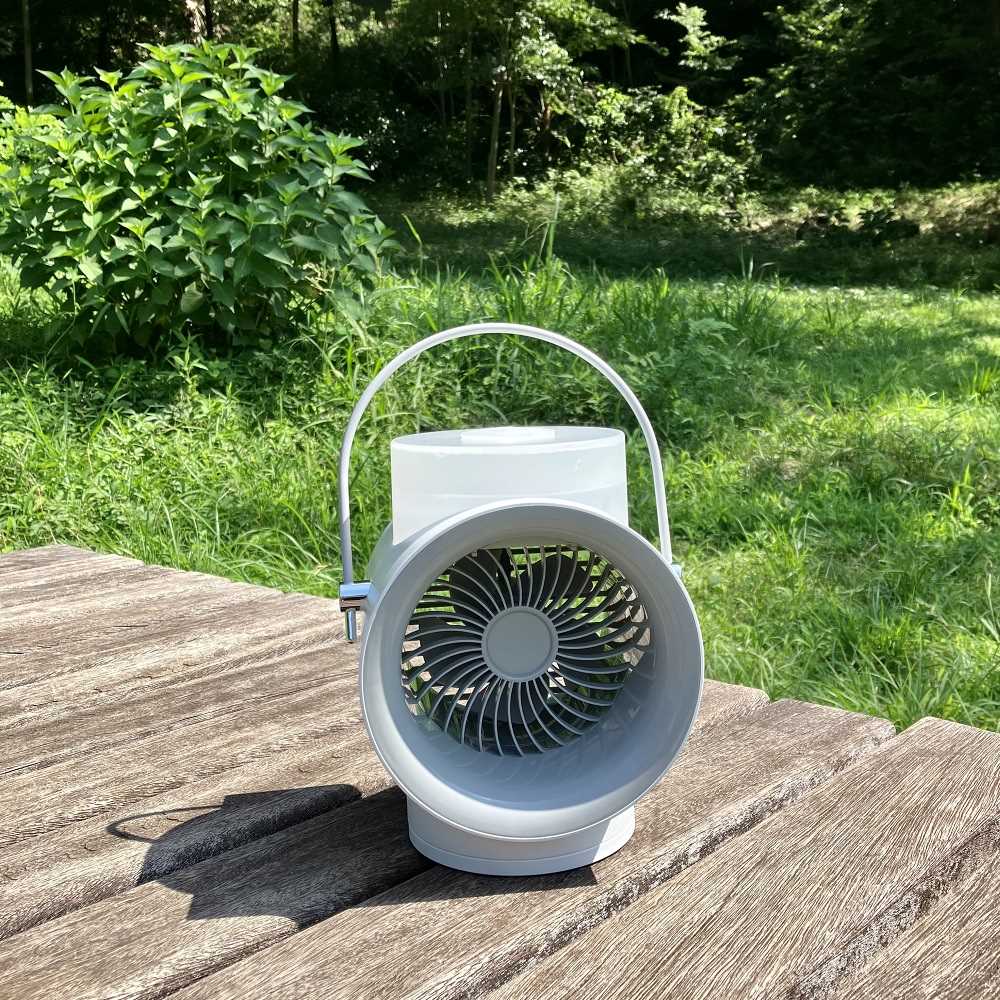 LEDライト付き）コードレス ミストファン／冷風扇 通販 - ディノス