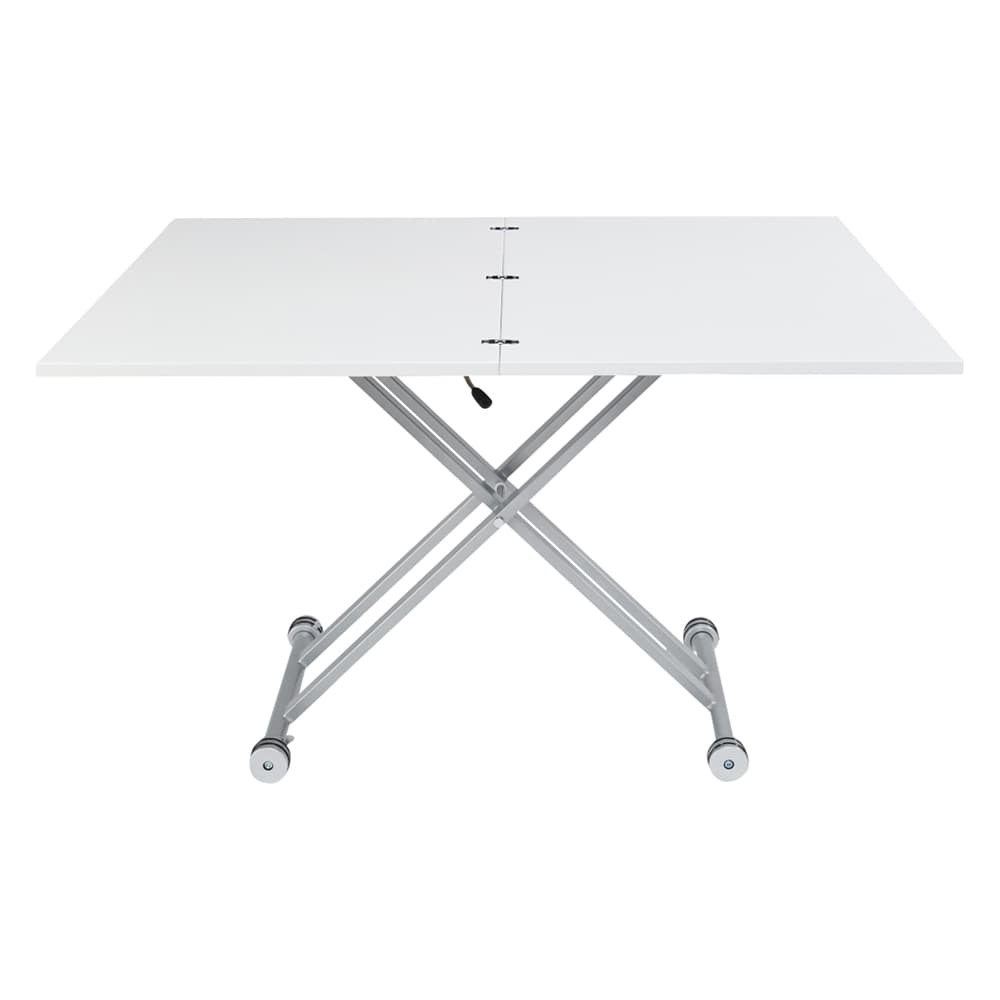 伸長式ガス圧昇降テーブル 幅120（天板110）cm 通販 - ディノス