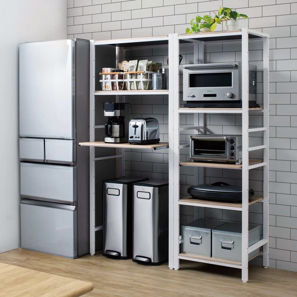 ブルックリン風キッチンラック 3段 幅80cm 通販 - ディノス