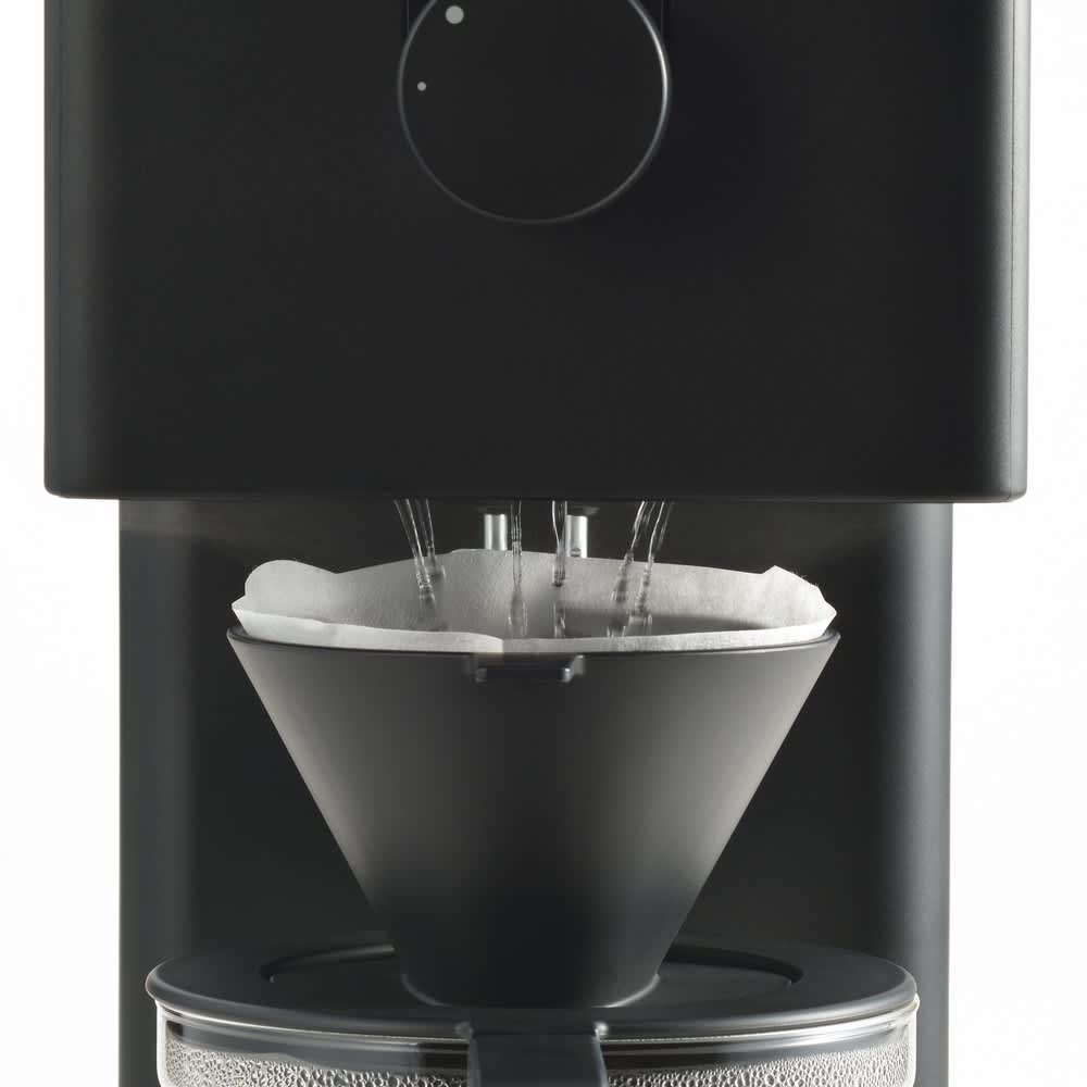 ☆カフェバッハ監修☆全自動ミル付きコーヒーメーカー 3杯用 ブラック