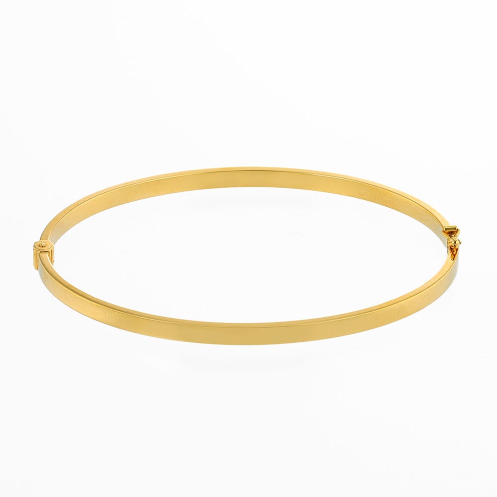 K18 フラットバングル（太幅） 通販 - ディノス