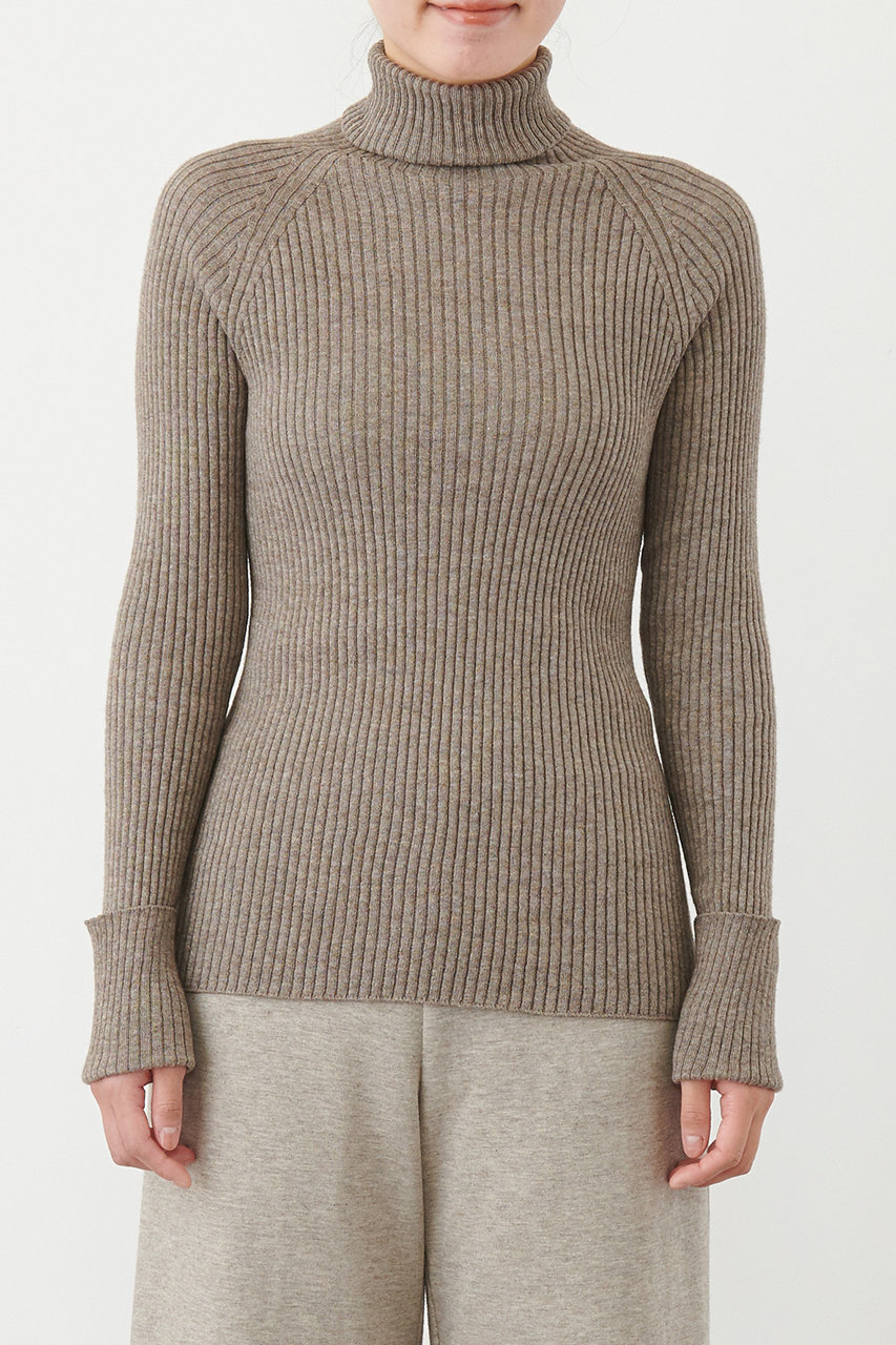 PRISTINE(プリスティン)｜ヤク混リブタートル/グレー の通販｜ELLESHOP