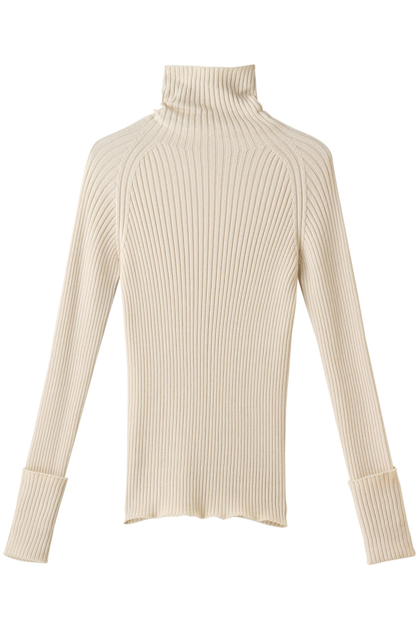 PRISTINE(プリスティン)｜コットンカシミヤリブタートル/ナチュラル の