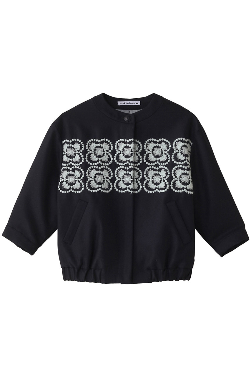 mina perhonen(ミナ ペルホネン)｜【KIDS】blumen ブルゾン ネイビー M