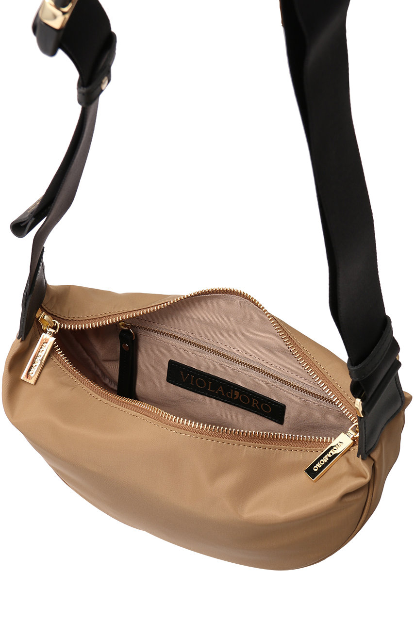 VIOLAd'ORO(ヴィオラドーロ)｜BIANCA ナイロンボディバッグ S/ダーク