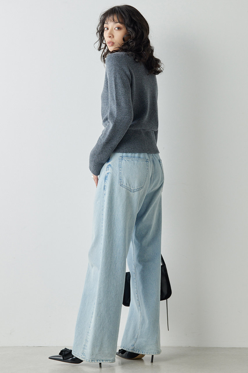 Whim Gazette(ウィム ガゼット)｜ドロストデニムパンツ/ブルー の通販