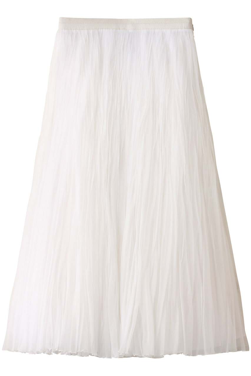 ebure(エブール)｜シアーオーガンジープリーツ フレアスカート