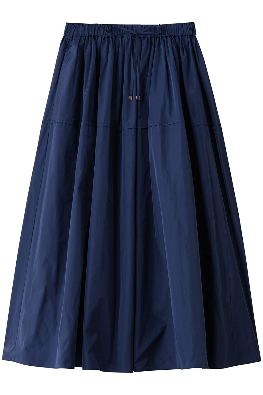 ebure(エブール)｜マイクロタフタ イージーギャザースカート/ダーク