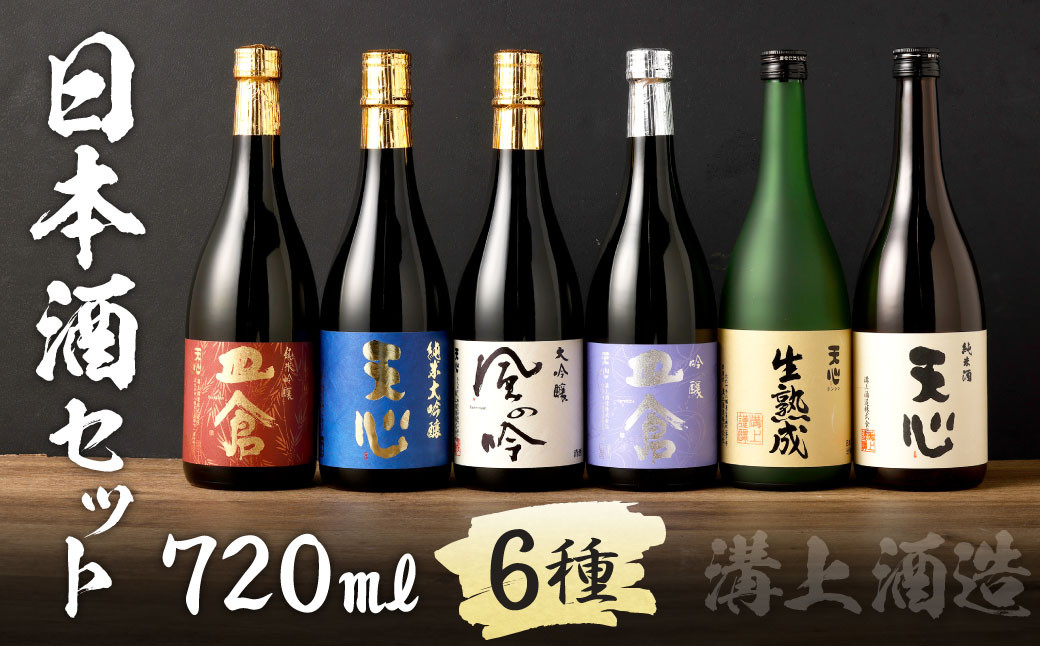 溝上酒造 日本酒 セット (3)（720ml×6本）計4320ml 6種 詰合せ 日本酒