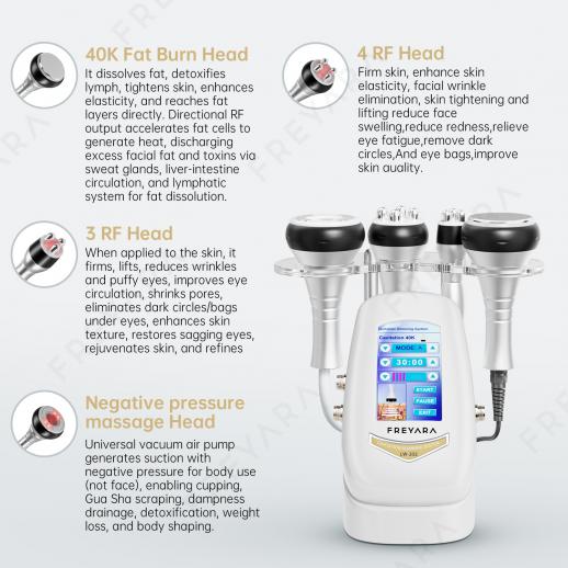 FREYARA 4-in-1 Cavitation Slimming Machine + RF EMS Body & Face
