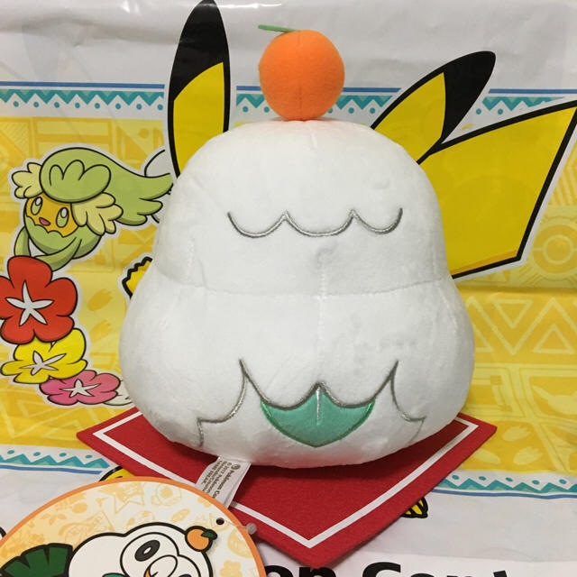 ポケモン - ポケモンセンターオリジナル ぬいぐるみ モクロー鏡餅の