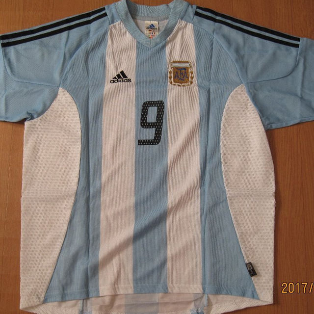 元アルゼンチン代表 ガブリエル・バティストゥータ選手 代表ユニフォーム