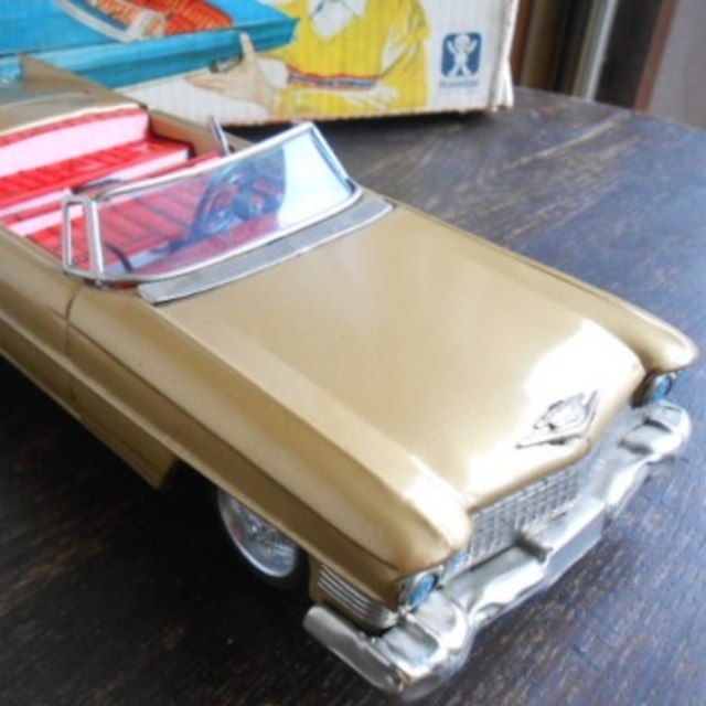 傑作!!☆超希少！萬代屋 BCバンダイ キャデラック 大型 ブリキ 玩具 箱