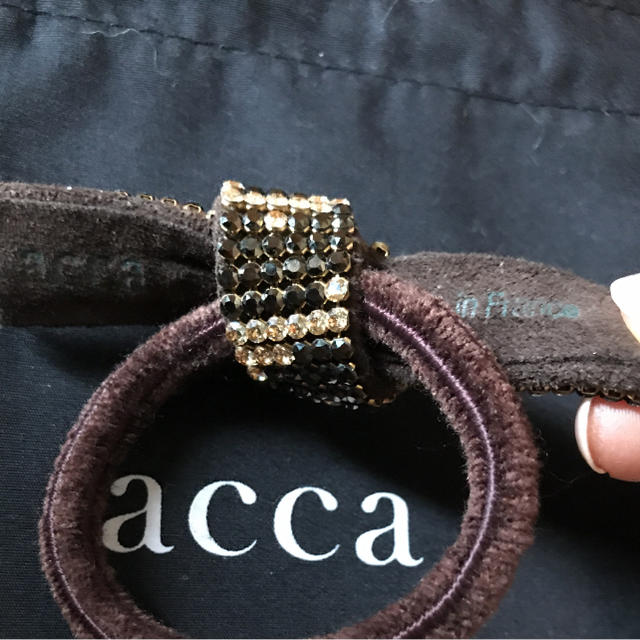 acca リボンゴム オーロラ acca リボンゴム ブラック×オーロラ acca