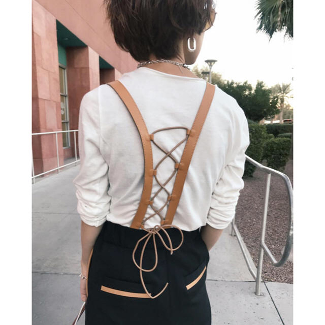 Ameri VINTAGE - AMERI レザーサスペンダーパンツ Mの通販 by 🍀Potofu