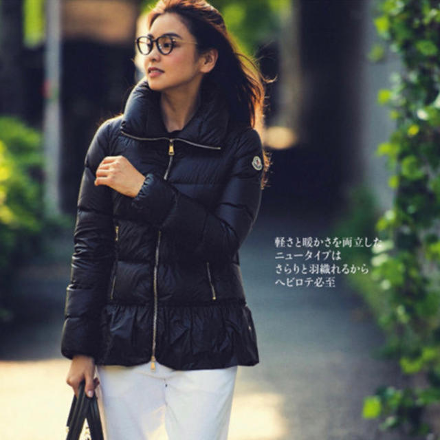 MONCLER - モンクレール ANET ダウンジャケット黒 フリル 美品の通販