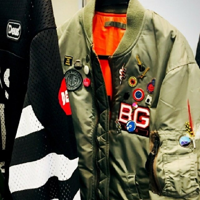 Deus Ex Machina - 木村拓哉さん着用MA-1ピンバッチの通販 by ki