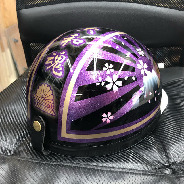 コルク半 カスタム 富士日章 黒紫 ラメ 桜 送料無料の通販 by