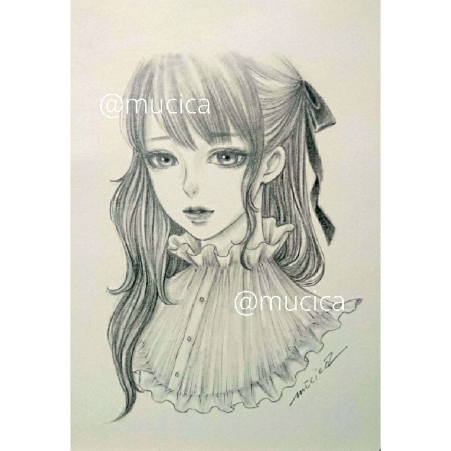手描きイラスト 鉛筆画 オリジナル の通販 by むぅしかのアトリエ｜ラクマ