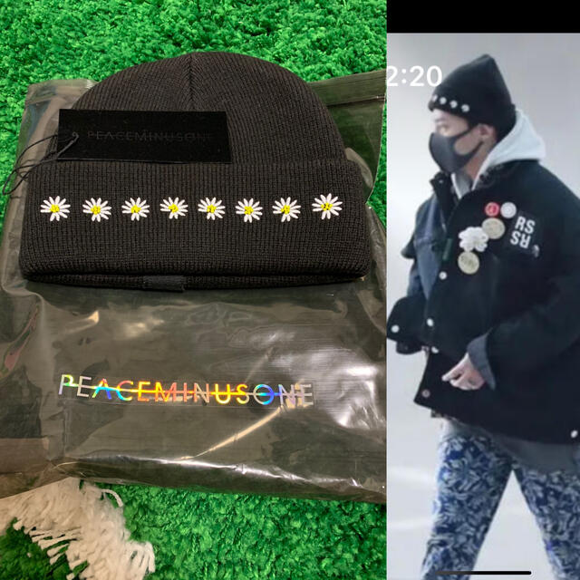 PEACEMINUSONE - PEACEMINUSONE ニット帽 Gdragon パラノイズ ジヨン着