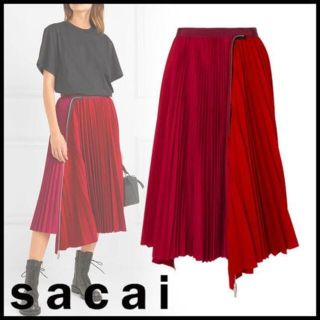sacai（スカート ・ レッド/赤色系）のフリマアイテム一覧
