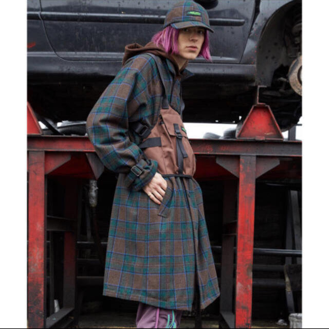 Jieda - Jieda PLAID TRENCH COATの通販 by あいうえお's shop｜ジエダ