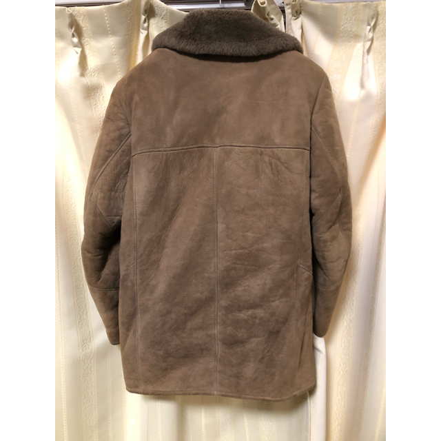 リアルムートン ムートン 羊革 シープスキン ランチコート レザー