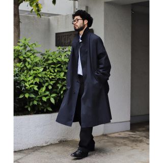 COMOLI - L'ECHOPPE LE バルカラーコート C/P ギャバ ステンカラー