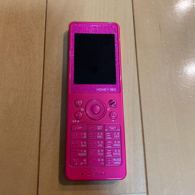 京セラ - 美品‼︎ 携帯電話 WILLCOM ウィルコム HONEY BEE ピンクの